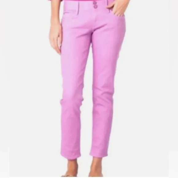 Lilly Pulitzer Worth Skinny Mini Jeans. Pink. Size 0 - Picture 1 of 13